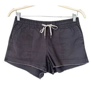 Vuori Vintage Ripstop Short 3” Charcoal Gray Organic Cotton Drawstring Cut Off M